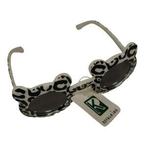 Royal King Sunglasses Bear with Ears Children Kids Black White Animal Print